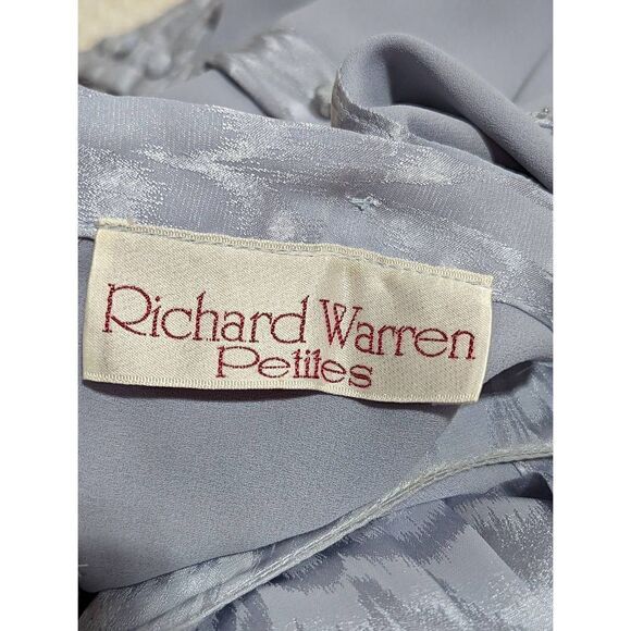 Richard Warren Vintage 80's Women's Gray Long-Sleeve Blouse & Midi Skirt Set Siz - Picture 2 of 6